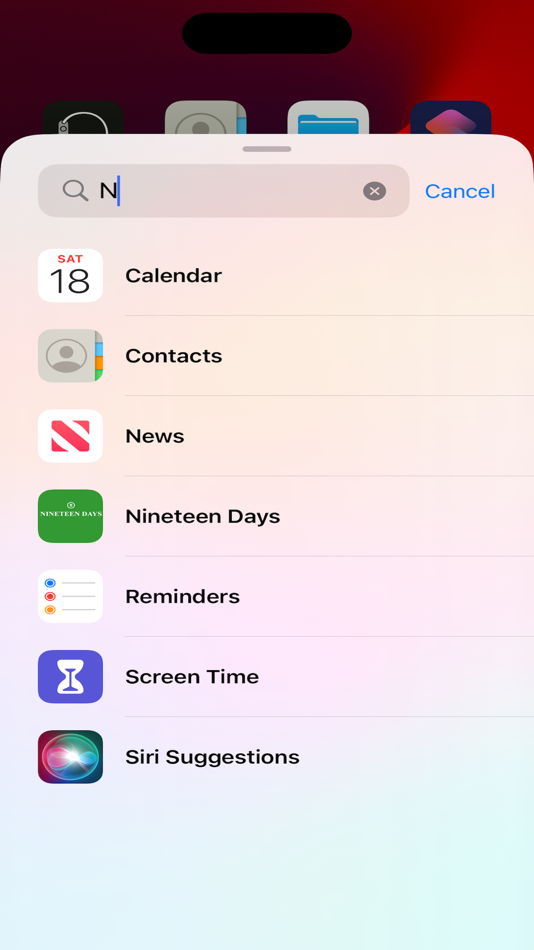 #2. Nineteen Days Widget (iOS) Podle: Michael Vestlie
