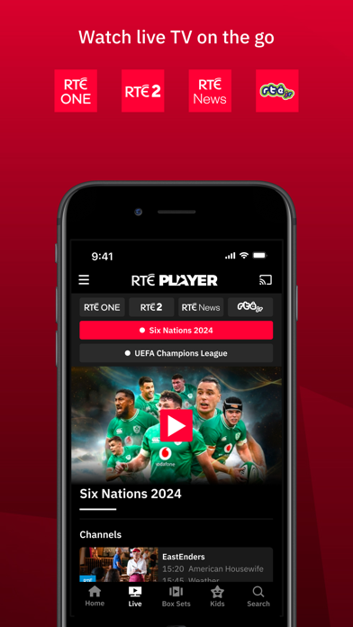 RTÉ Player Screenshot