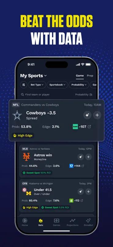 Dimers: Picks, Props & Parlays screenshot 2 of 8
