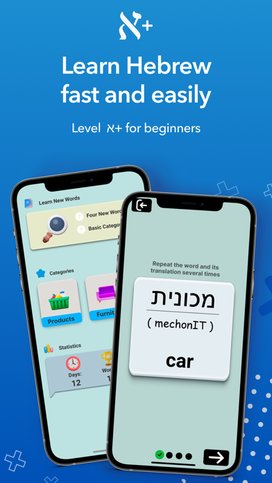 Learn Hebrew language א+のおすすめ画像1