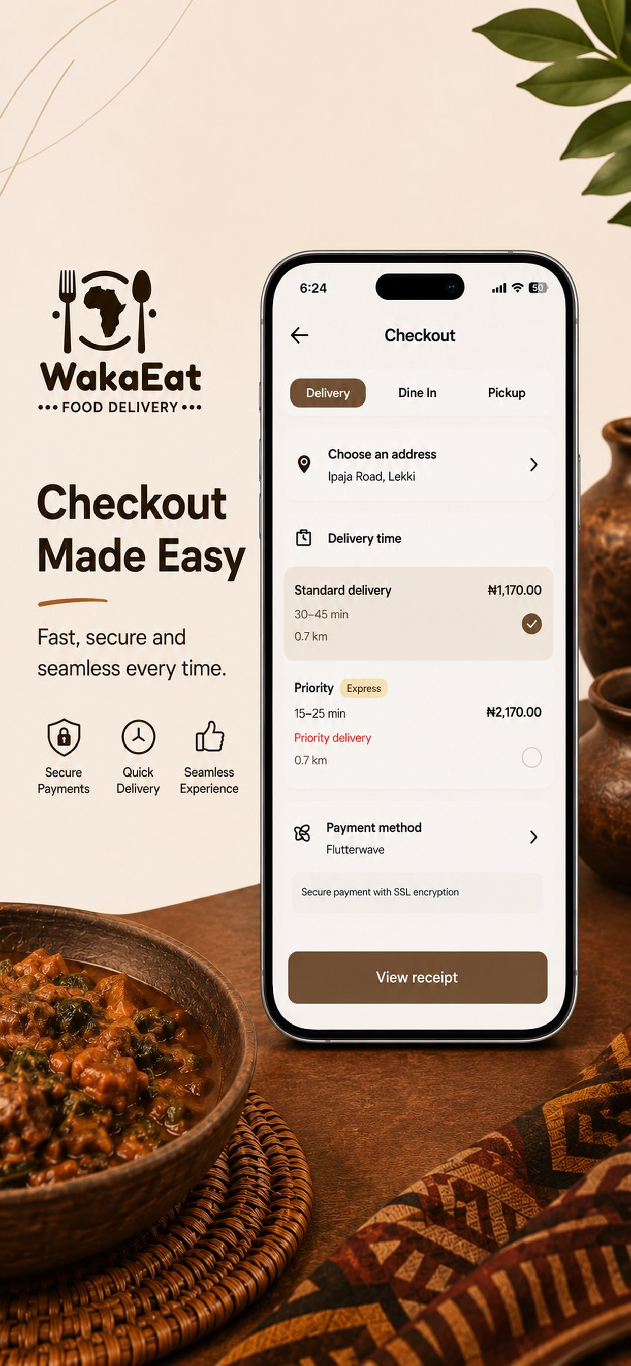 WakaEat: African Food Delivery screenshot 2