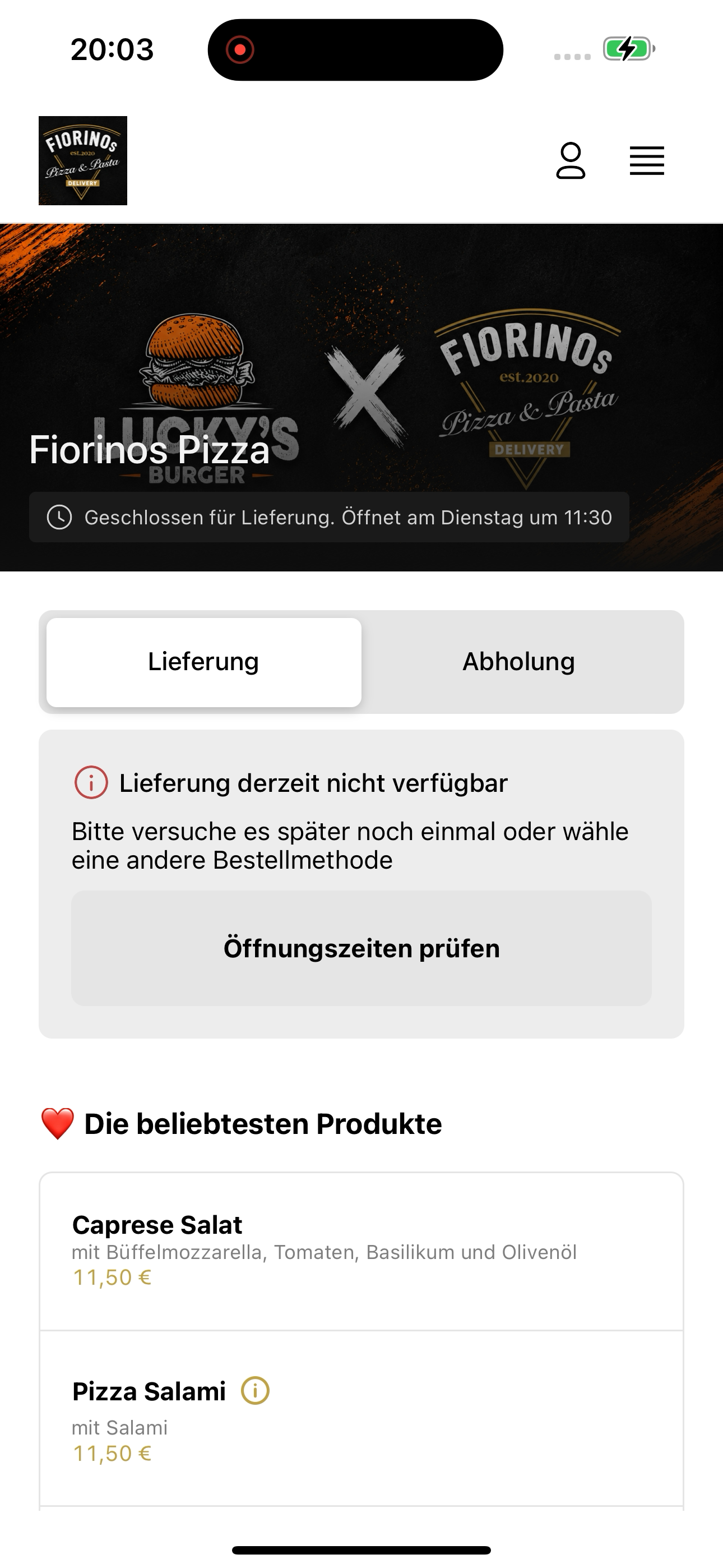 Fiorinos Pizza screenshot 3