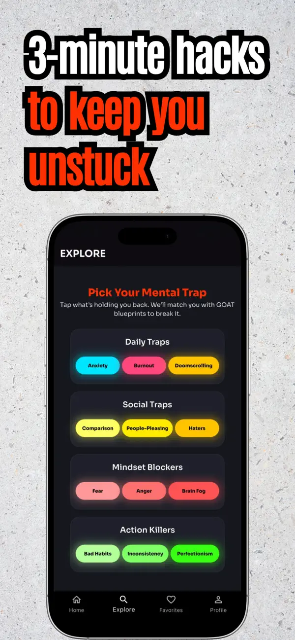 Screenshot #3 pour GOAT Hacks: Break Mental Traps