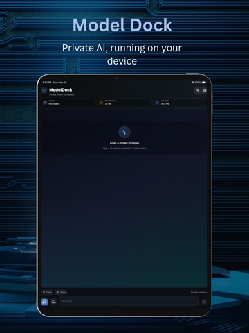 ModelDock Local iPad screenshot