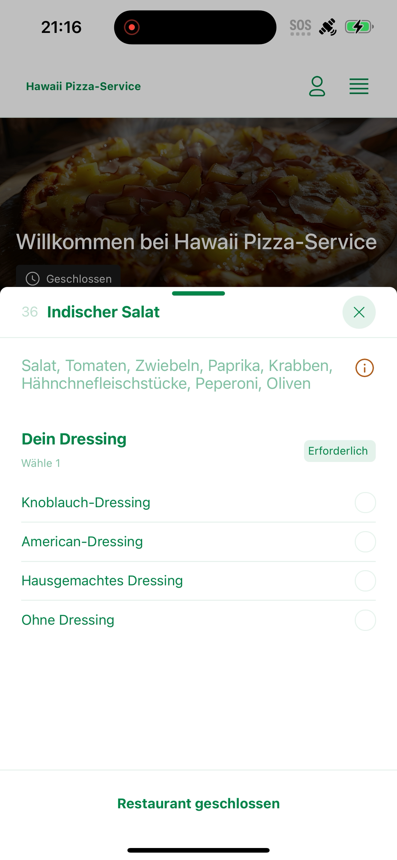 Hawaii Pizza-Service screenshot 6