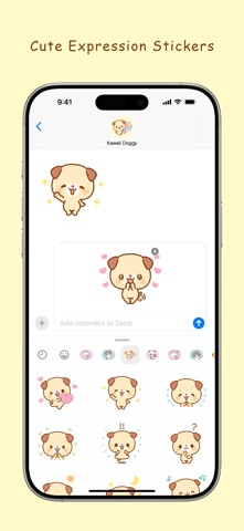 Kawaii Doggy:Fun Stickers screenshot