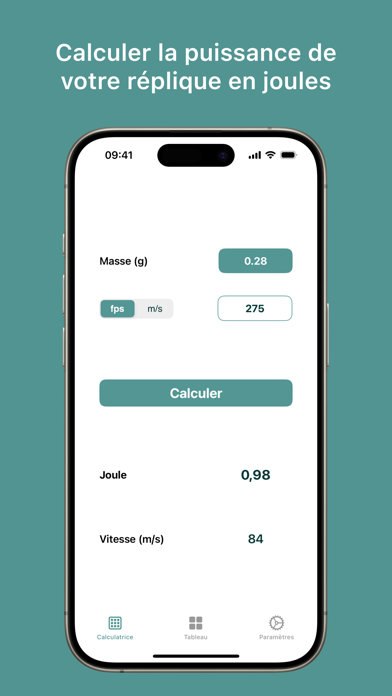 Screenshot #1 pour AirsoftCalculator