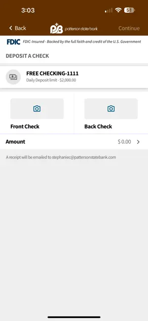 Patterson State Bank screenshot 2