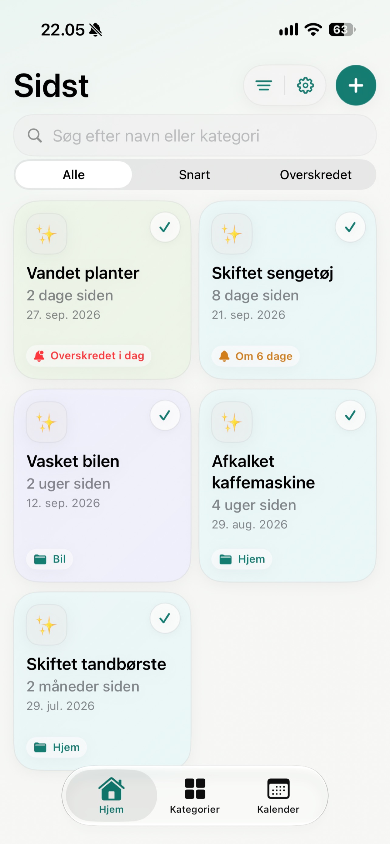 Screenshot 1 of Sidst – Husk hvornår
