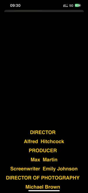 End Credits Maker: Roll Titles screenshot 4