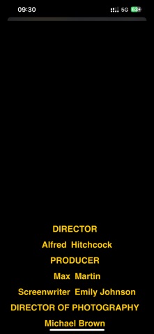 End Credits Maker: Roll Titles iPhone screenshot
