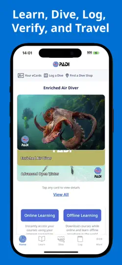 Captura de pantalla de PADI en iPhone 2