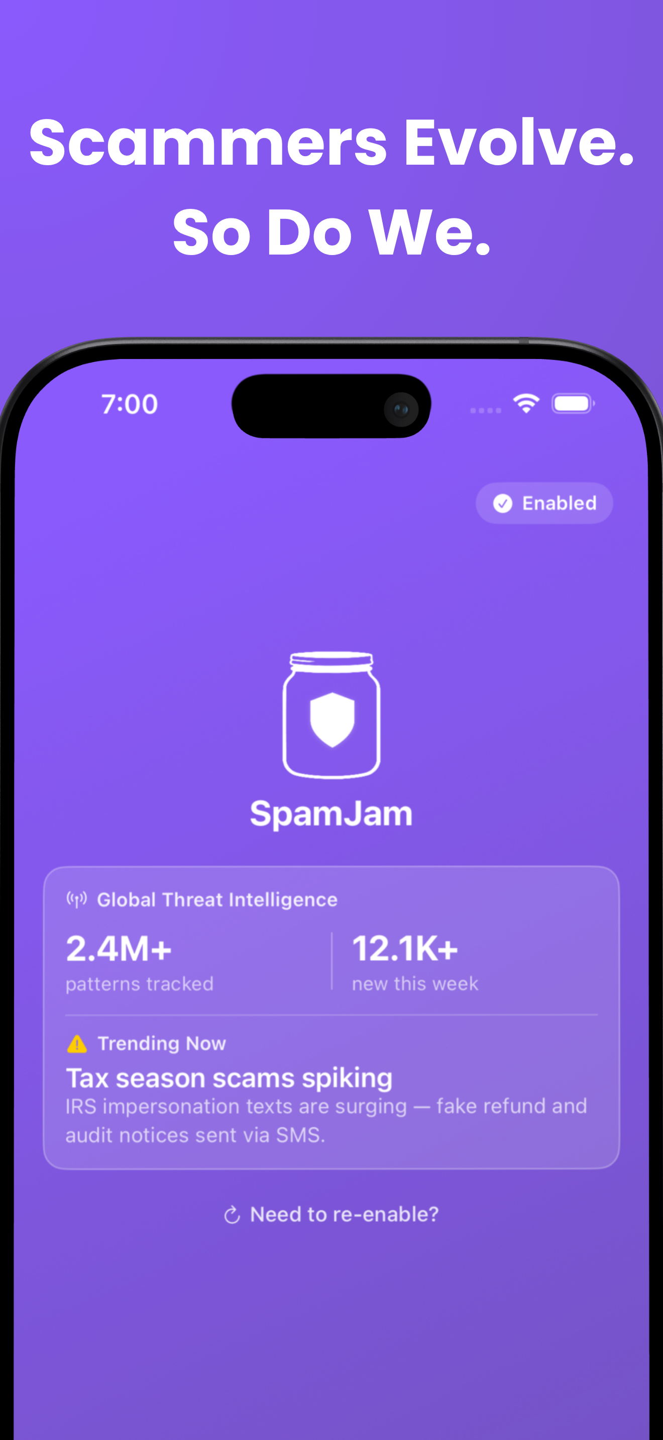SpamJam: Spam Text Blocker