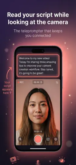 Captura de pantalla de LookUp: Eye Contact Prompter en iPhone 1