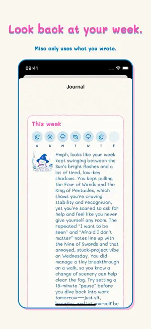 Ask Miso: Tarot Journal screenshot 4