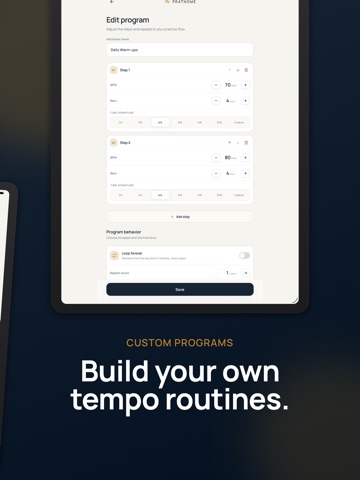 pratnome: Metronome Trainer iPad screenshot