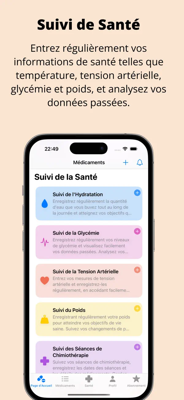 Screenshot #2 pour Life Track: Rappel Médicaments
