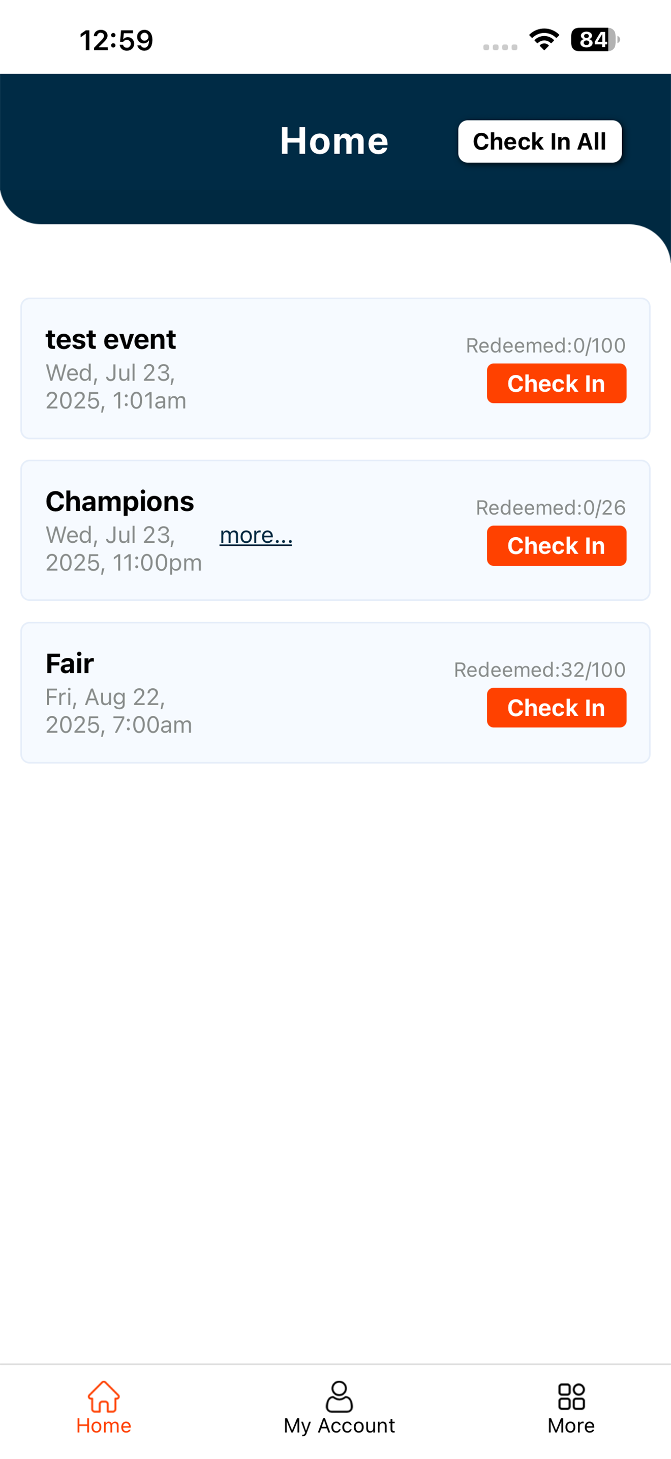 TicketServices Check-in screenshot 3