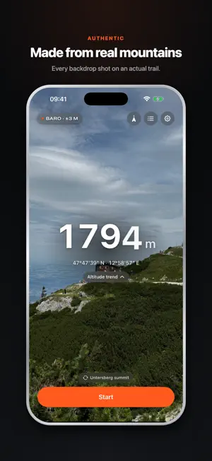 Altimeter & Peak Finder: VERT screenshot 1