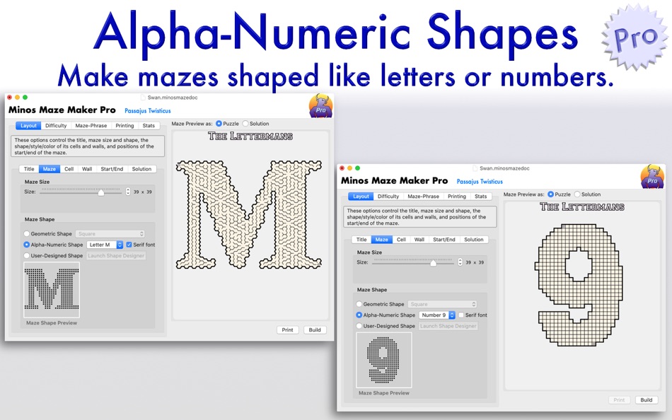 #9. Minos Maze Maker (macOS) Podle: Eduard Schwan