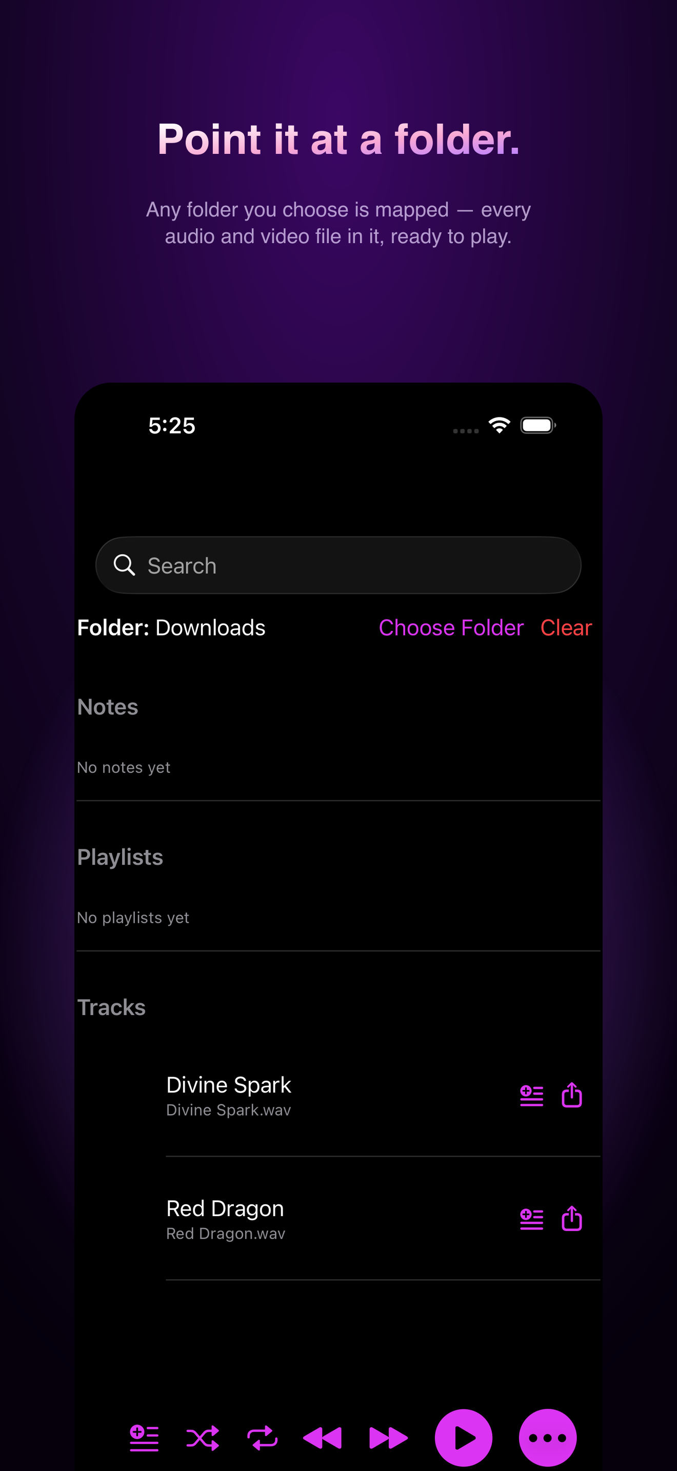 OM7Player screenshot 2