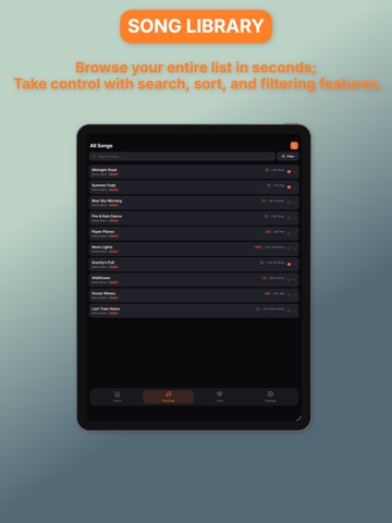 Guitar Setlist Pro iPad screenshot 2
