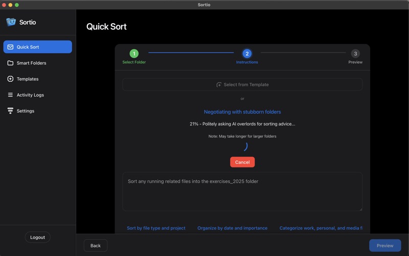 Sortio Screenshot