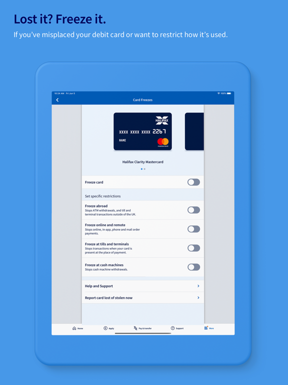 Halifax Mobile Banking iPad screenshot 4 - Finance app