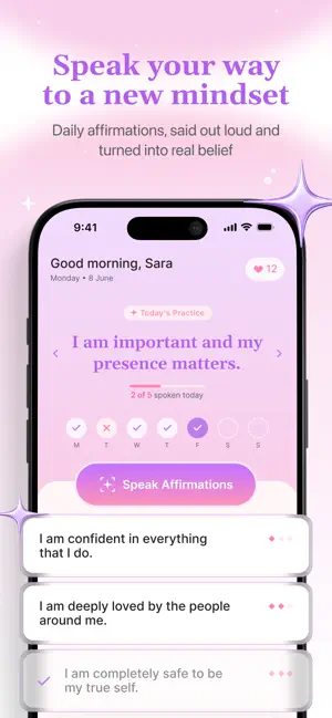 Affirmly: Speak & Manifest screenshot 1