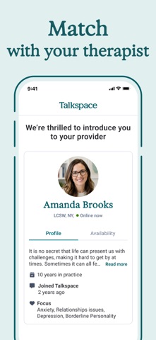 Talkspace: Virtual Therapy App Screenshot 4 of 8