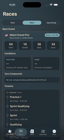 The Pitwall iPhone screenshot