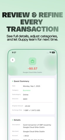 Guppy: Track Spending Habits screenshot