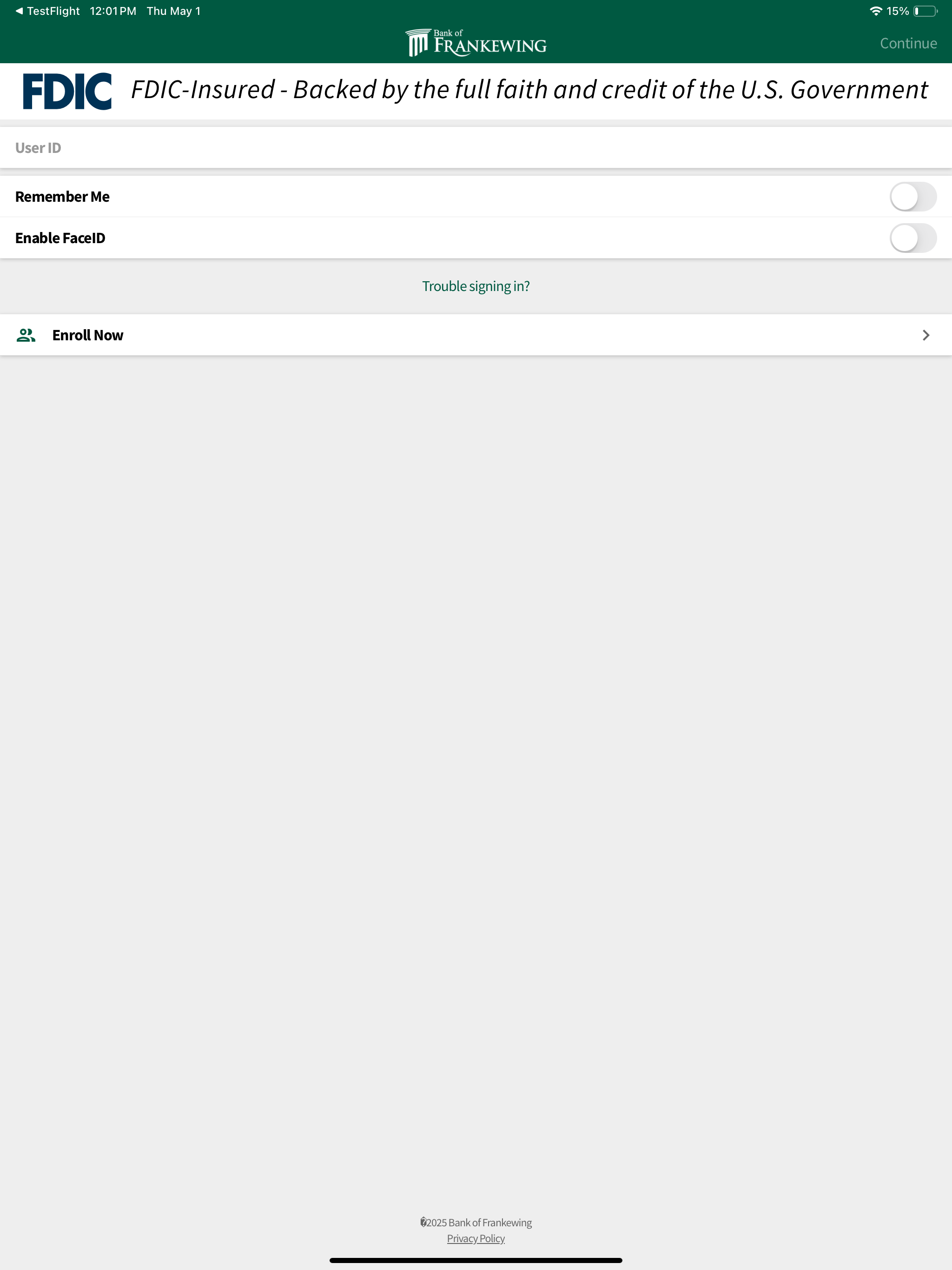 Bank of Frankewing Mobile screenshot 8