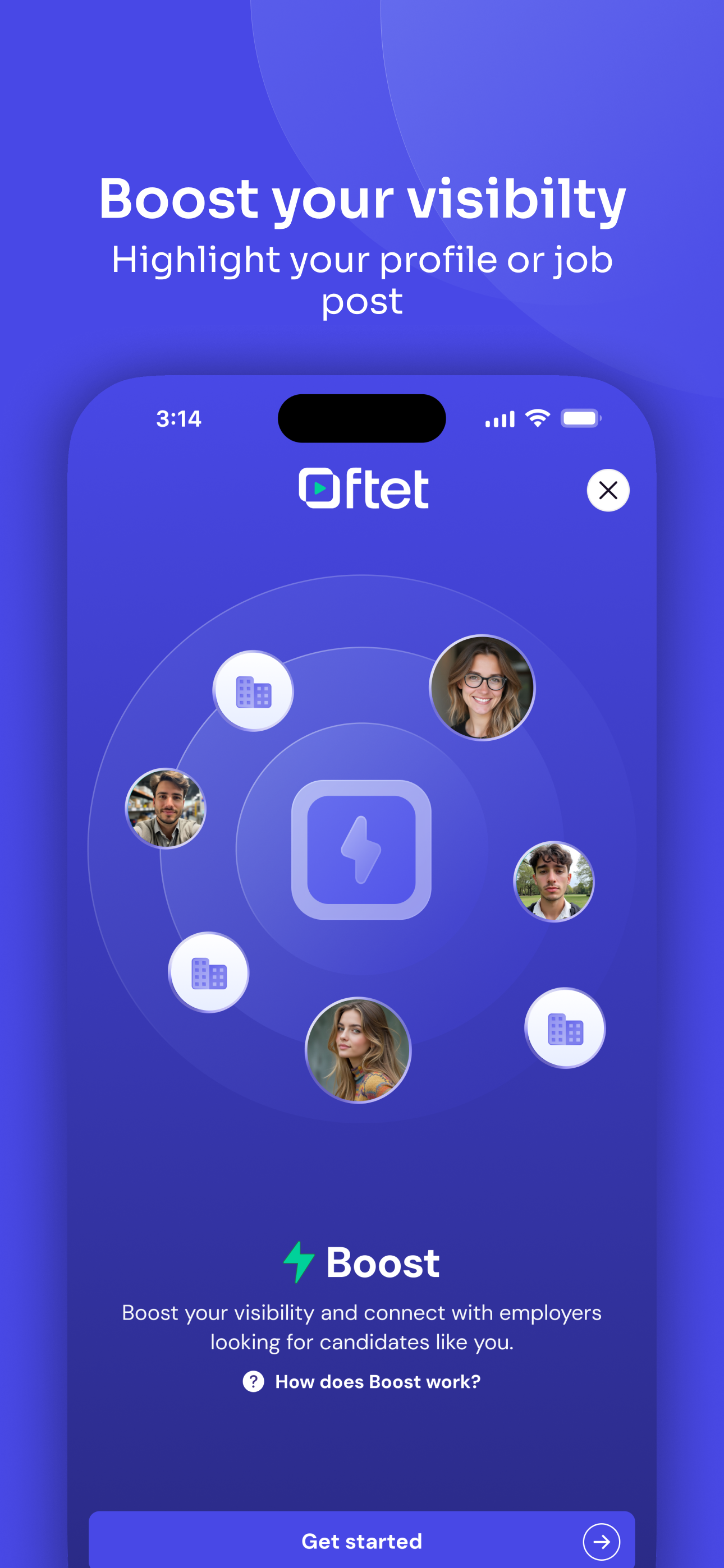 Oftet: Video job platform screenshot 7