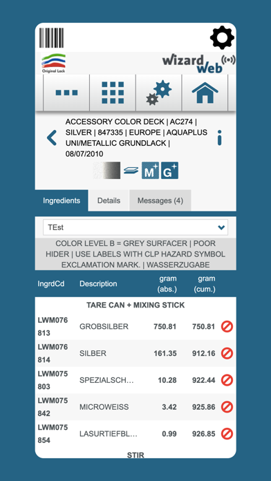 WizardWeb App Screenshot