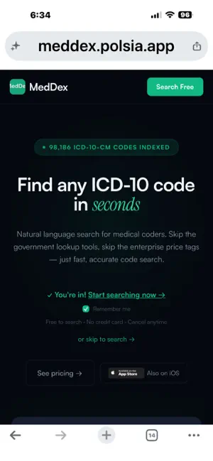 MedDex screenshot 1