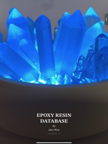 Epoxy Resin Database iPad screenshot