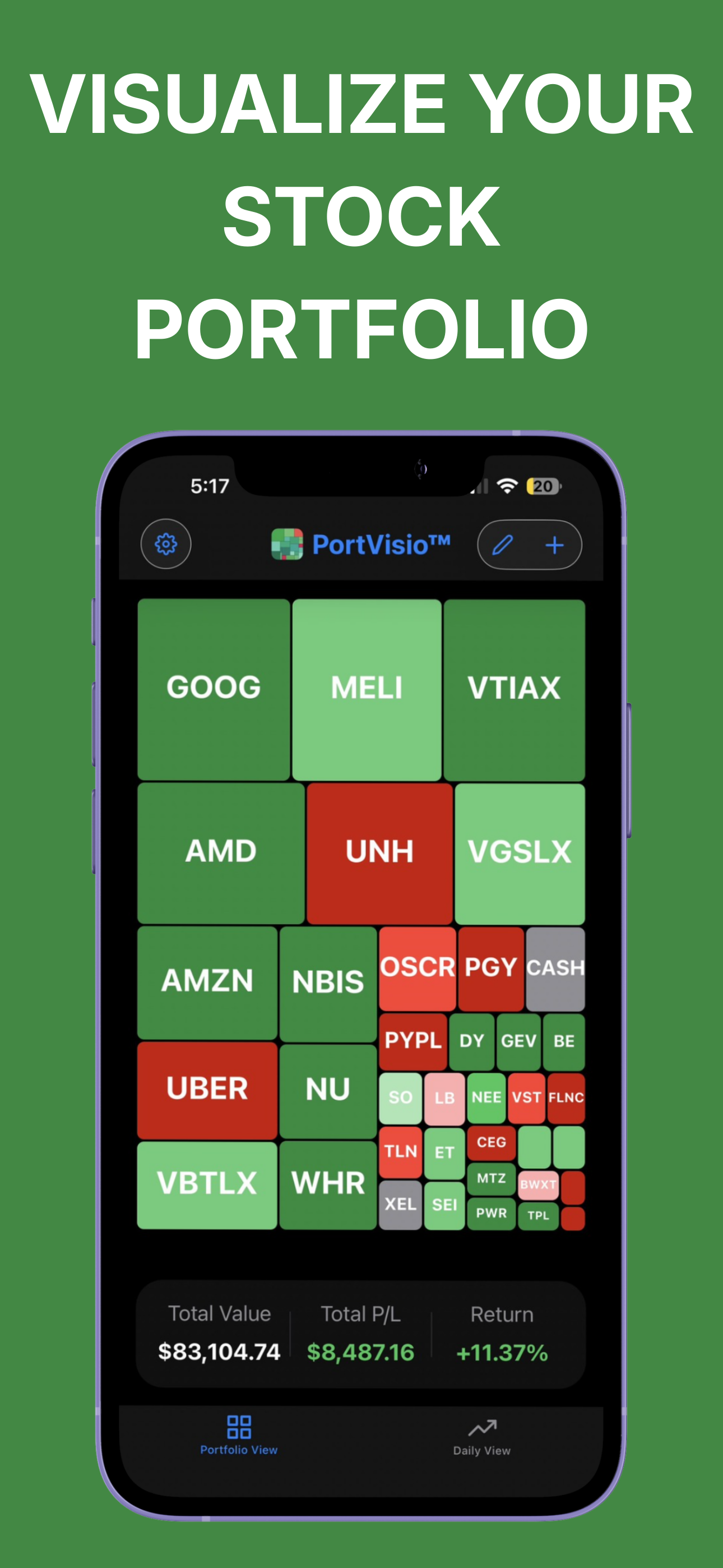 PortVisio Portfolio Tracker