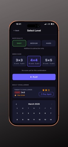 Math Pair: Memory Card Game screenshot