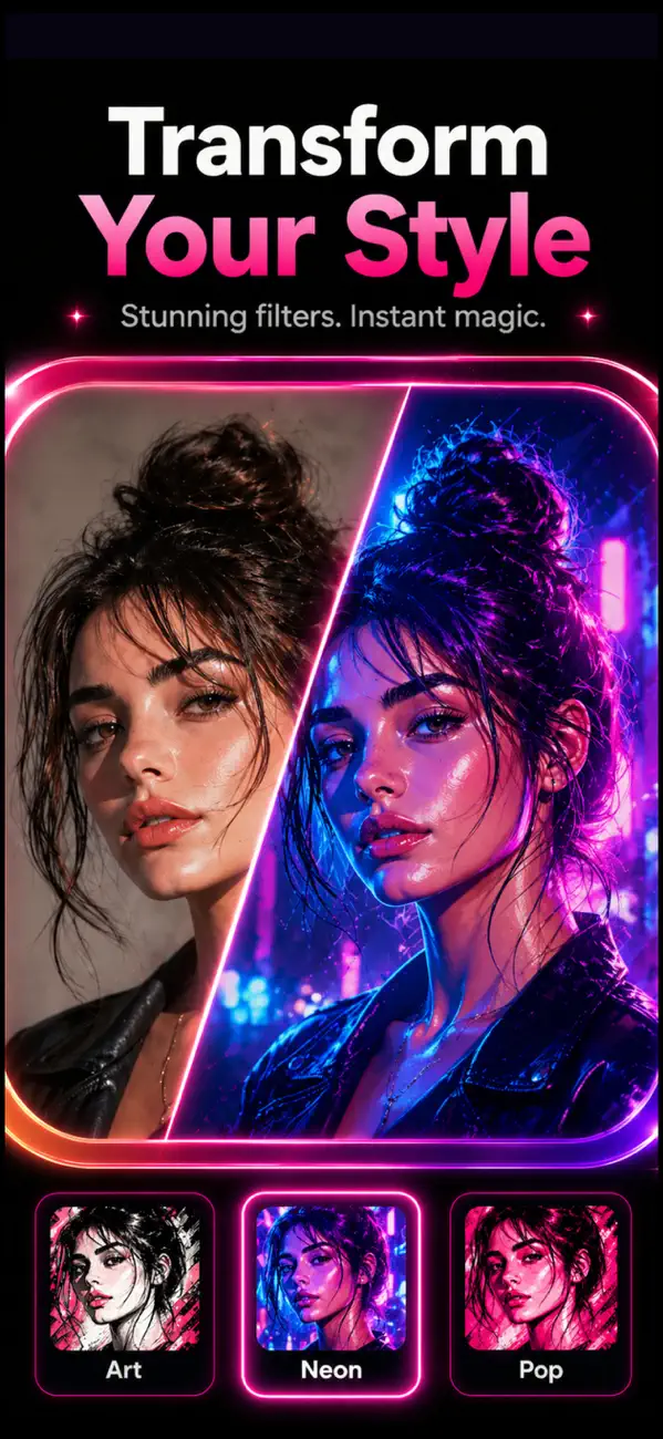 Screenshot #2 pour Photo en Peinture Filtres Art