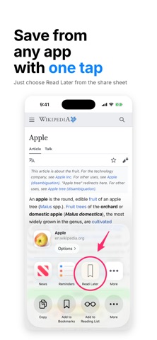 Simple Read Later - Bookmarks Screenshot 2 of 8