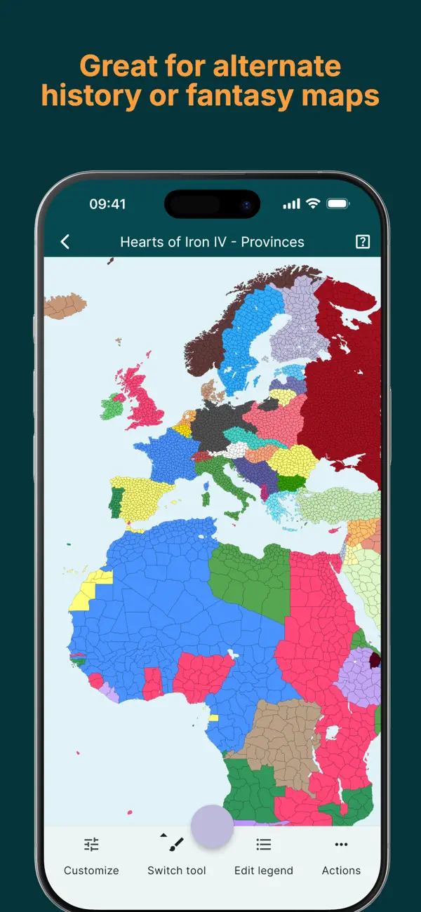#5. MapChart App (iOS) di: Minas Giannekas