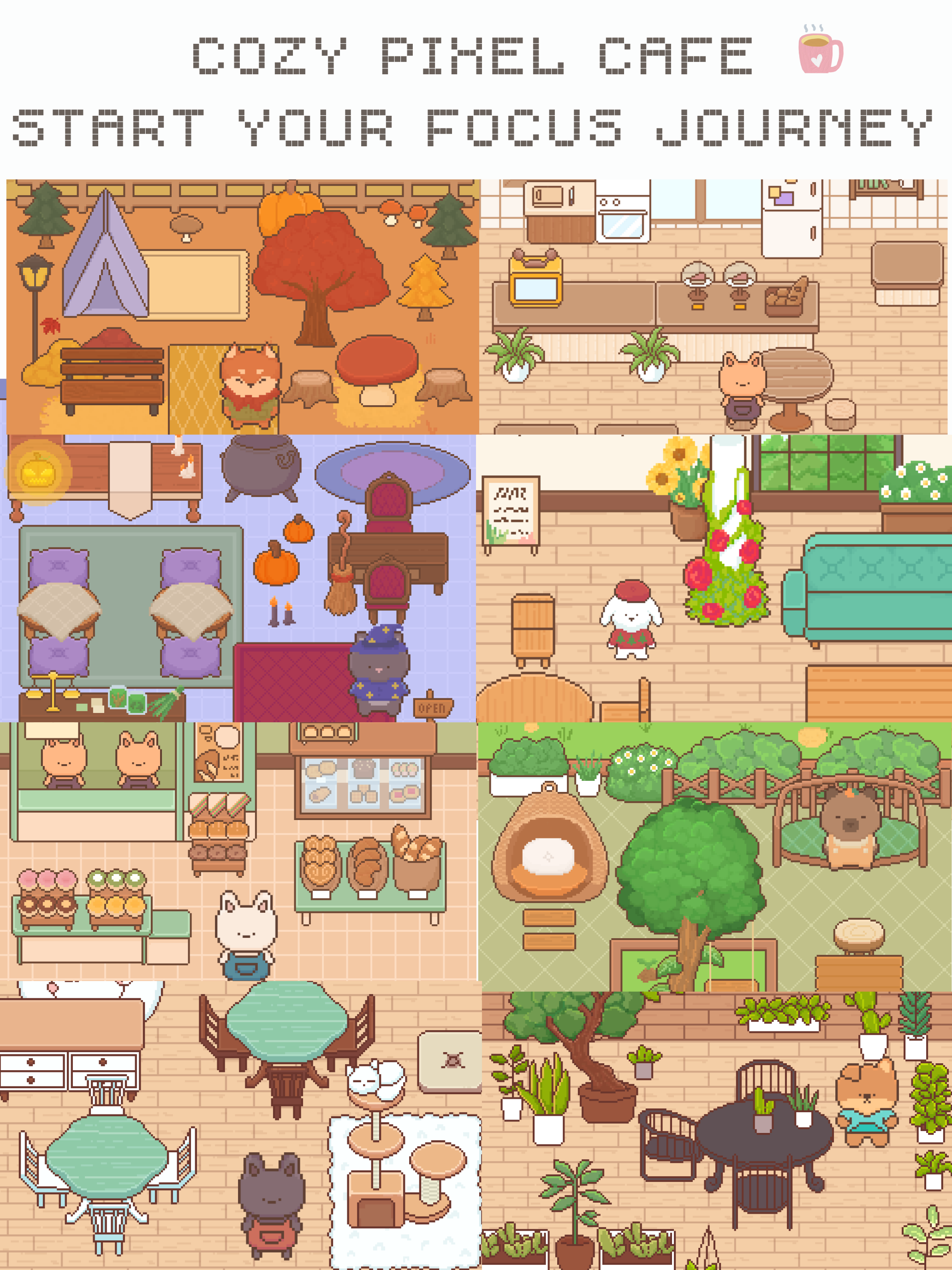 Focus Cafe : Pixel Pomodoro screenshot 10