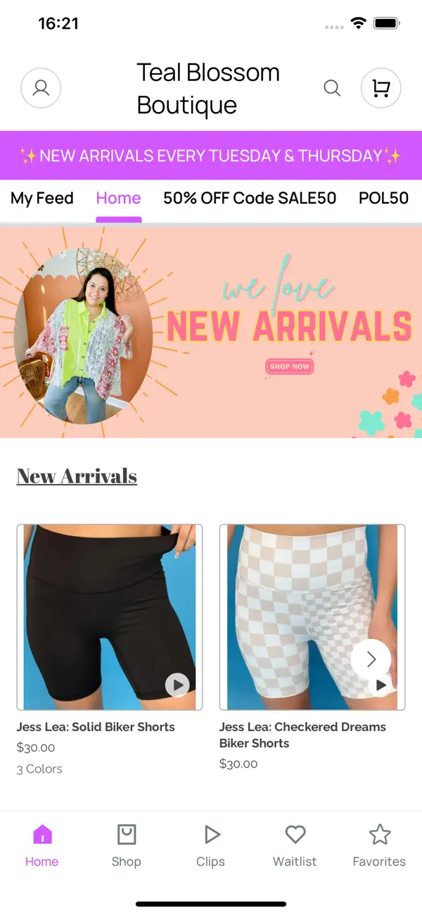 Screenshot #1 pour Teal Blossom Boutique