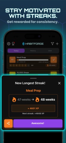 HabitForge: Habit Tracker RPG screenshot