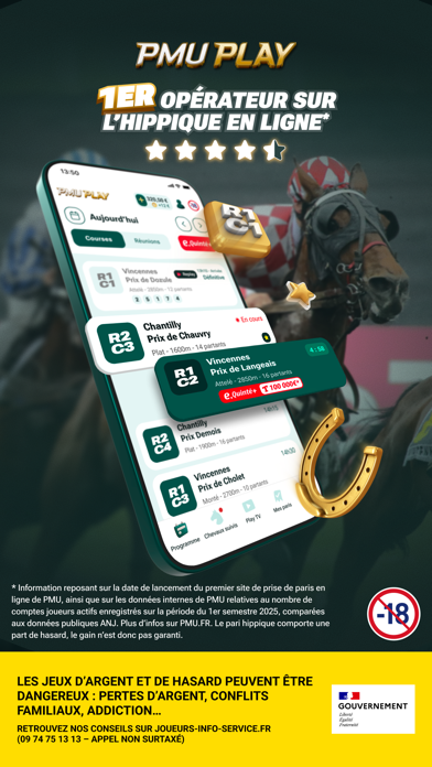 PMU PLAY - Turf, Sport & Poker iPhone screenshot 1