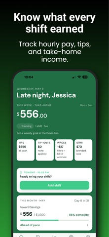 Earnly: Tip Tracker screenshot