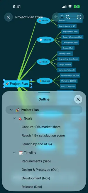 Thoughtree: Mind Map & Outline screenshot 4