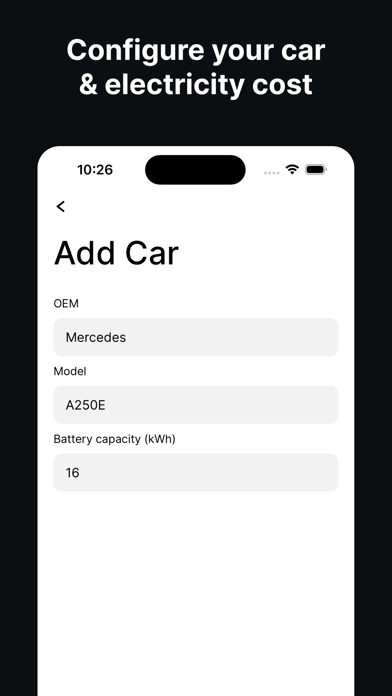 STRUYA: Charging Cost Tracker Screenshot