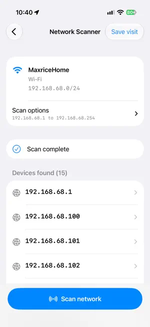 WIFI Manager: Network Scanner screenshot 2